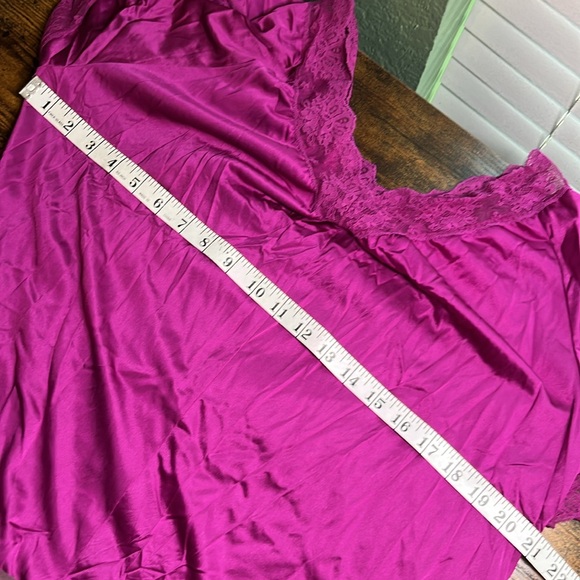 Vintage Purple Lace Nightgown Modest Romantic - Picture 4 of 4